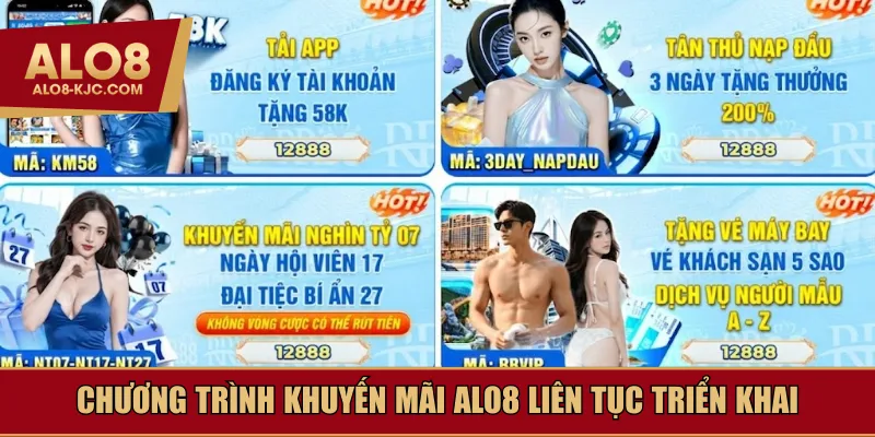 Chương trình khuyến mãi Alo8 liên tục triển khai