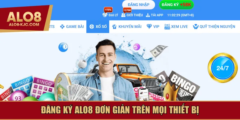 Đăng ký Alo8 đơn giản trên mọi thiết bị