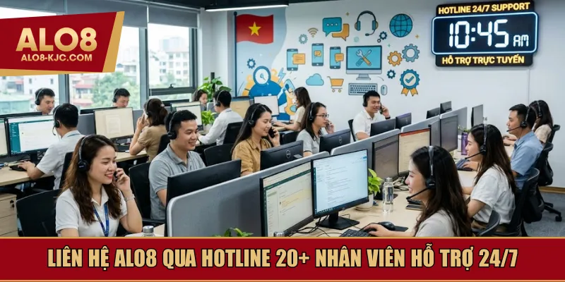 Liên hệ Alo8 qua hotline 20+ nhân viên hỗ trợ 24/7